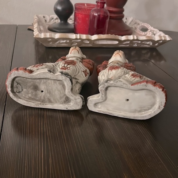 Antique Pair Victorian English Staffordshire Dogs - Picture 15 of 17